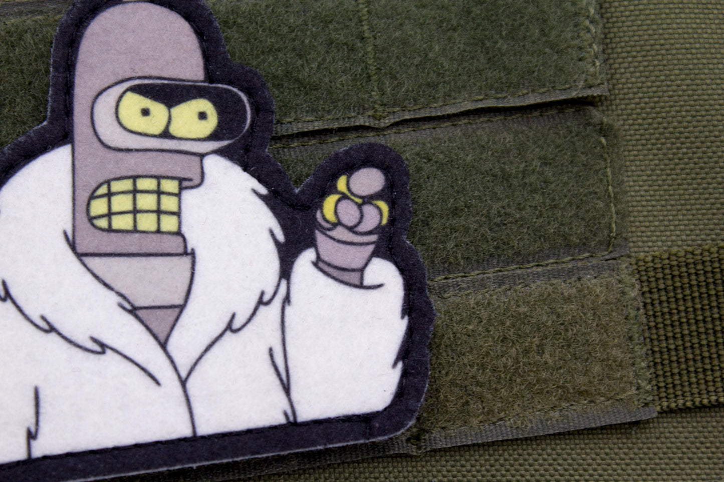 Futurama Bender Meme Cosplay hook and loop morale patch