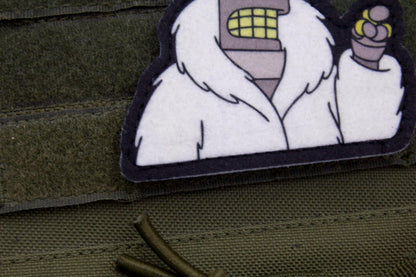 Futurama Bender Meme Cosplay hook and loop morale patch
