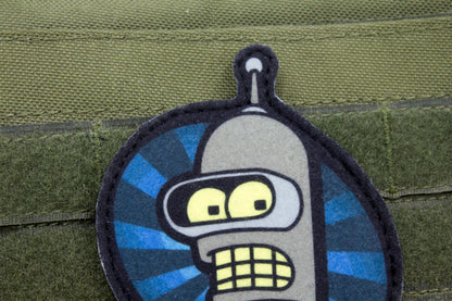 Bender Futurama Cosplay hook and loop morale patch