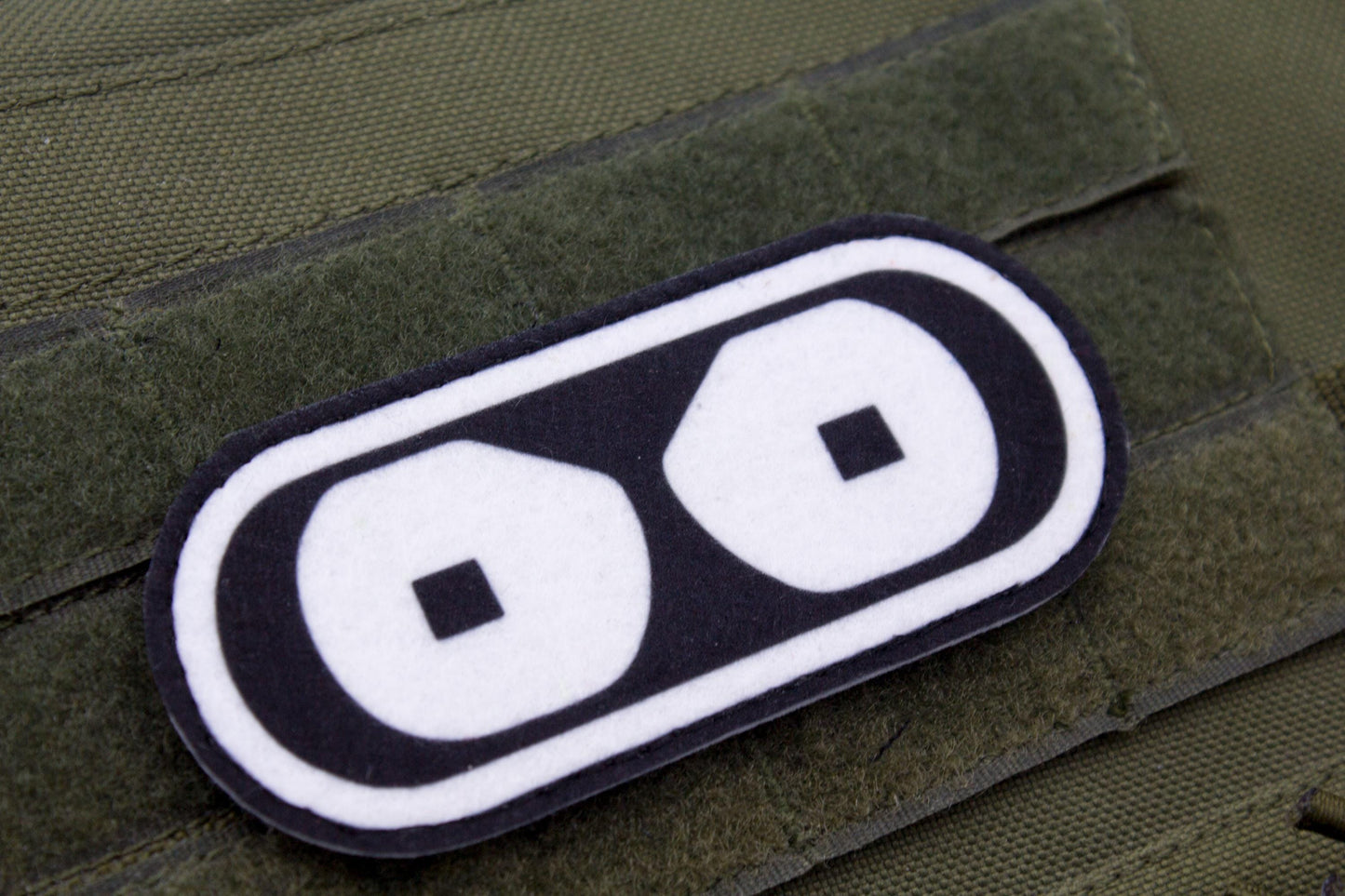 Futurama Bender eyes Cosplay hook and loop morale patch
