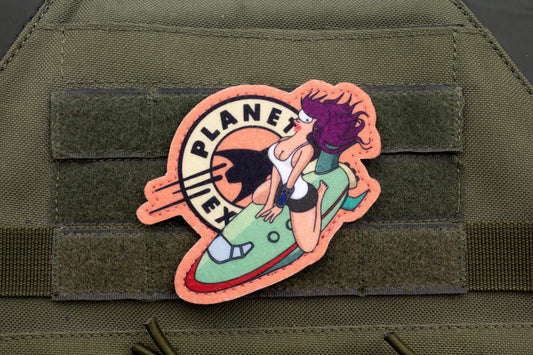 Futurama Leela Cosplay hook and loop morale patch