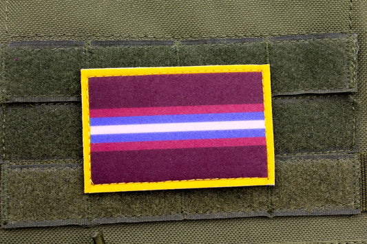 Gender non-conforming LGBTQ flag hook and loop patch