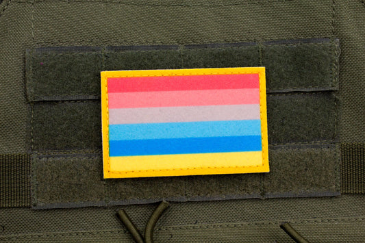 Genderflux LGBTQ flag hook and loop patch