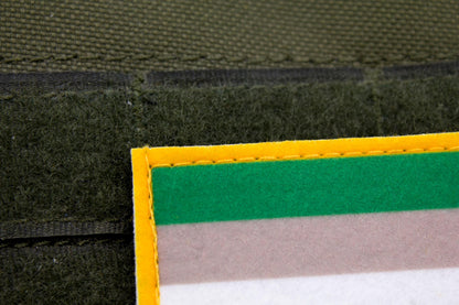 Gray aromanticism LGBTQ flag hook and loop patch