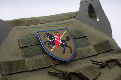 110th Mechanized Brigade Ukrainian hook and loop patch DARK GREEN