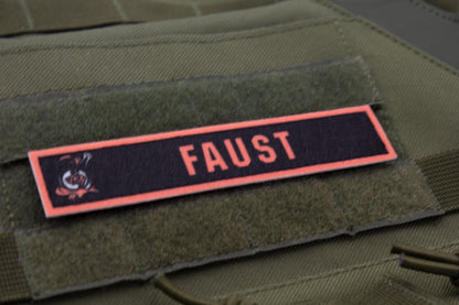 Faust Limbus Company stripe hook and loop patch