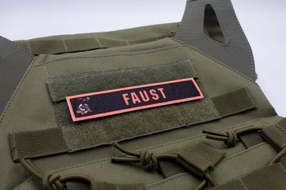 Faust Limbus Company stripe hook and loop patch