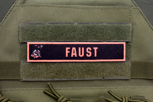 Faust Limbus Company stripe hook and loop patch