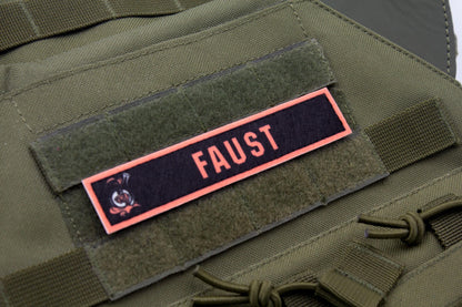 Faust Limbus Company stripe hook and loop patch