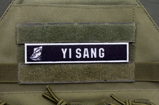 Yi Sang Limbus Company stripe hook and loop patch