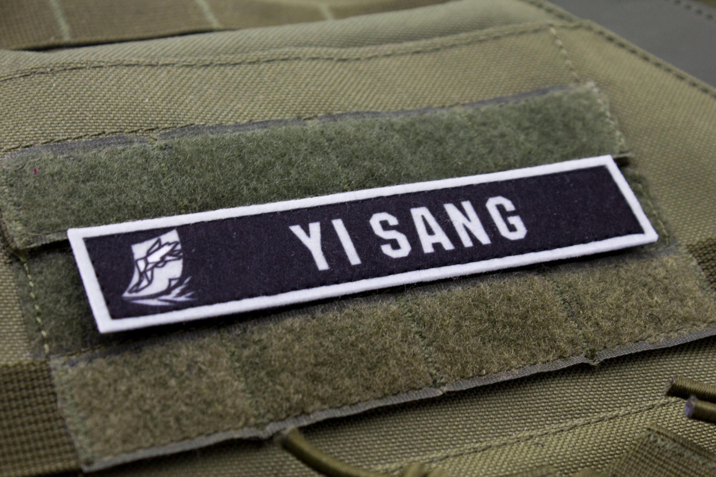 Yi Sang Limbus Company stripe hook and loop patch