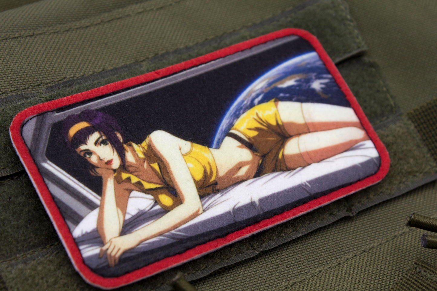 Faye Valentine Anime Cowboy Bebop hook and loop morale patch