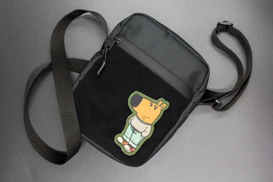 Сrossbody bag for hook and loop patches