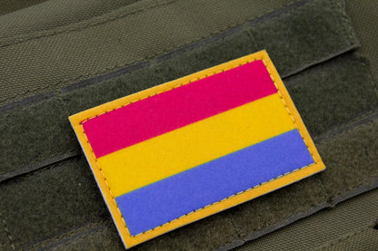 Pansexuality flag hook and loop patch