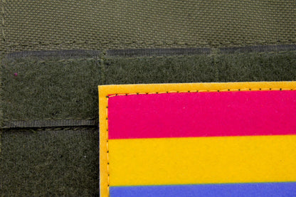 Pansexuality flag hook and loop patch
