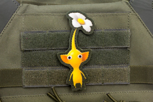 Yellow Pikmin video game hook and loop patch