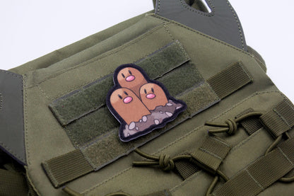 Dugtrio Pokemon hook and loop anime patch