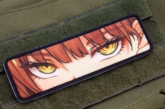 Makima eyes Chainsaw Man anime hook and loop patch