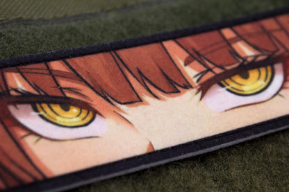Makima eyes Chainsaw Man anime hook and loop patch