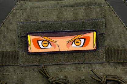 Naruto eyes anime hook and loop patch