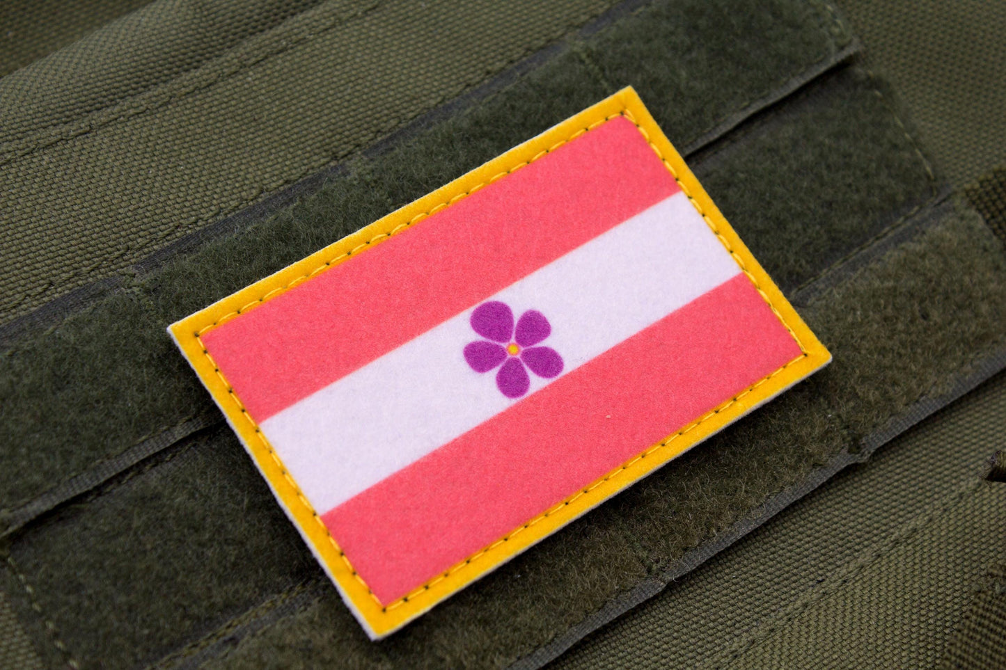 Sapphic flag hook and loop patch