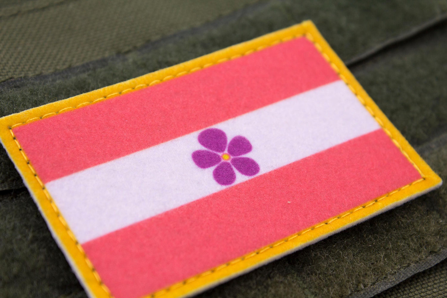Sapphic flag hook and loop patch
