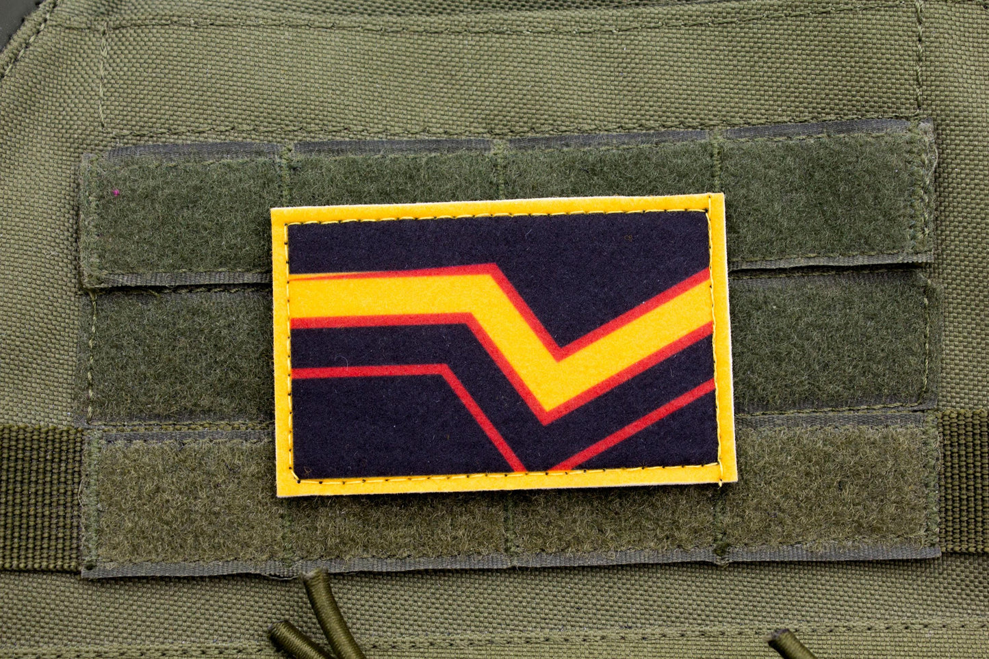 Rubber LGBT flag hook and loop patch