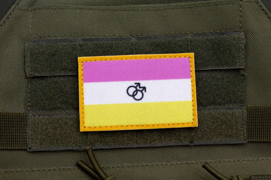 Twink LGBT flag hook and loop patch