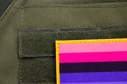 Omnisexuality LGBT flag hook and loop patch