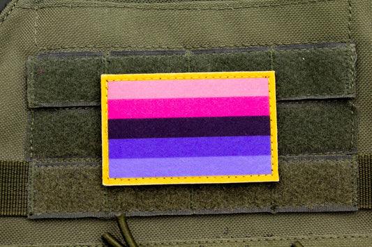 Omnisexuality LGBT flag hook and loop patch