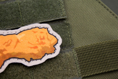 Military 120 mortar mine hook and loop morale patch