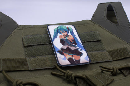 Hatsune Miku anime hook and loop patch