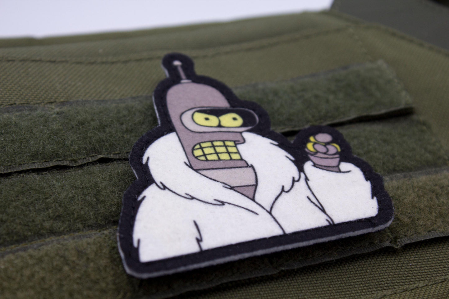 Futurama Bender Meme Cosplay hook and loop morale patch