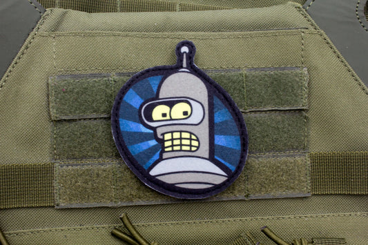 Bender Futurama Cosplay hook and loop morale patch