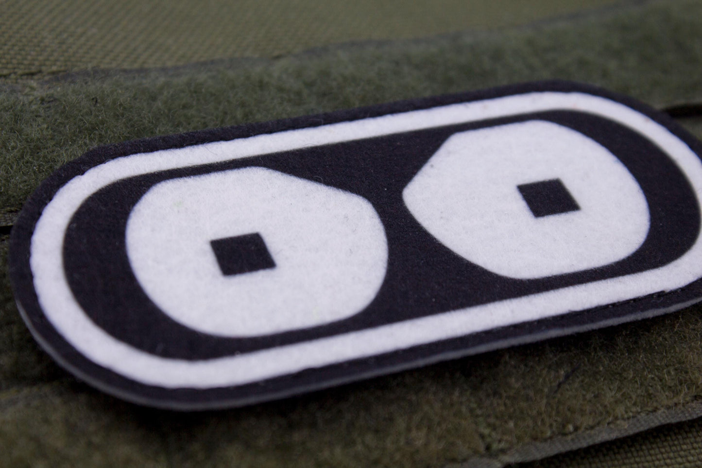 Futurama Bender eyes Cosplay hook and loop morale patch