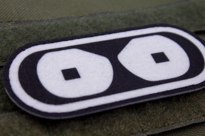 Futurama Bender eyes Cosplay hook and loop morale patch