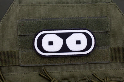 Futurama Bender eyes Cosplay hook and loop morale patch