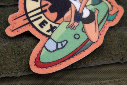 Futurama Leela Cosplay hook and loop morale patch