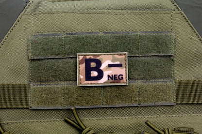 Blood type B- neg MULTICAM paramedic emt patch