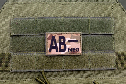 Blood type AB- neg MULTICAM paramedic emt patch