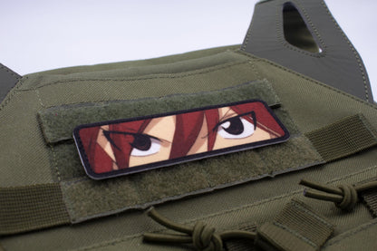 Erza Scarlet eyes Fairy Tail anime hook and loop patch