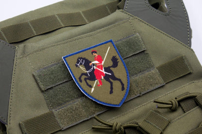 110th Mechanized Brigade Ukrainian hook and loop patch DARK GREEN