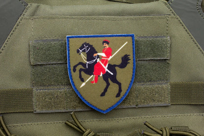 110th Mechanized Brigade Ukrainian hook and loop patch DARK GREEN