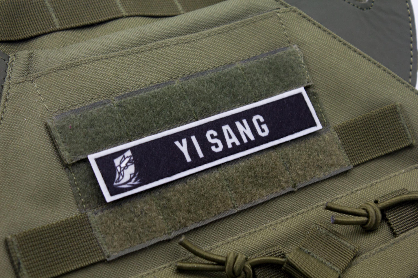 Yi Sang Limbus Company stripe hook and loop patch