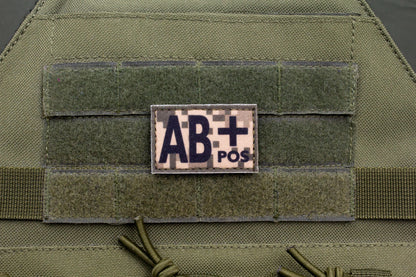 Blood type AB+ pos PIXEL paramedic emt patch