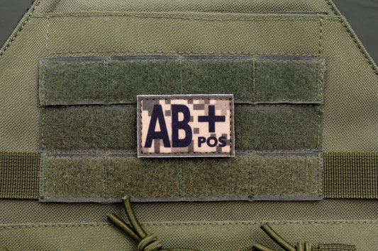 Blood type AB+ pos PIXEL paramedic emt patch