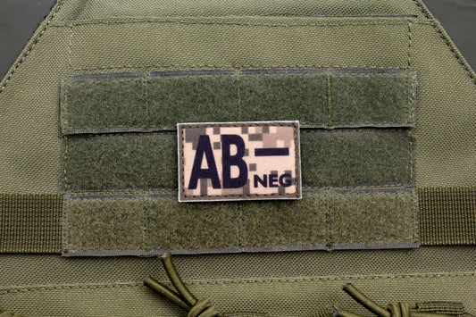 Blood type AB- neg PIXEL paramedic emt patch