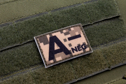 Blood type A- neg PIXEL paramedic emt patch