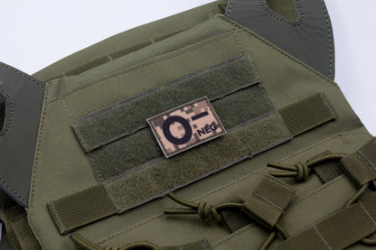 Blood type O- neg PIXEL paramedic emt patch