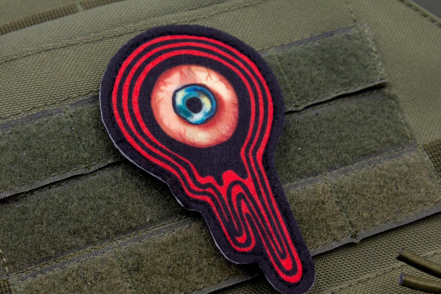 Mouthwashing hook and loop morale patch